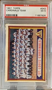 1957 Topps St Louis Cardinals Team #243 PSA 5 - Bild 1 von 2