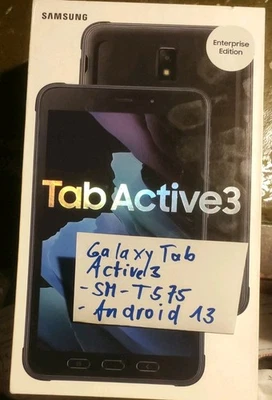 Samsung Galaxy Tab Active 3/64GB/ T575/LTE/Schwarz/ENTERPRISE VERS./OVP/komplett - Bild 1 von 4