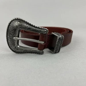 Cintura western cowboy classica Next retrò in pelle vita fianchi taglia M lunghezza lunga 42" - Foto 1 di 15