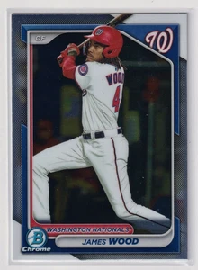 JAMES WOOD Chrome Prospect 2024 Bowman BCP-91 Washington Nationals - Picture 1 of 2