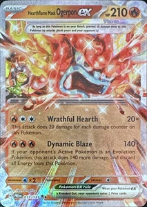 Pokemon TCG Hearthflame Mask Ogerpon ex - 017/131 SV: Prismatic Evolutions Doubl - Picture 1 of 1