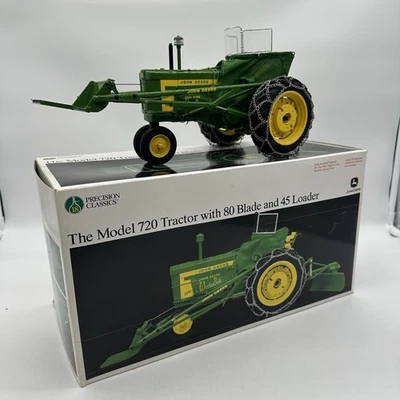ERTL 15166 John Deere 720 Tractor w/ 80 Blade & 45 Loader 1/16 Scale Die-Cast - Image 1 of 4
