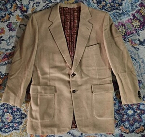 Vintage 1980 Richard Bennett camel hair Photo Metric blazer Custom Tailored COOL - Picture 1 of 11