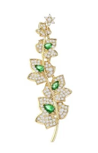 Women's Emerald Green Clear Crystal CZ Jewelry Cubic Zirconia Wedding Bridal ... - Picture 1 of 7