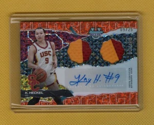 Kayleigh Heckel 2024-25 Bowman U Best Dual Patch Orange Auto #9/25 JERSEY MATCH - Picture 1 of 2
