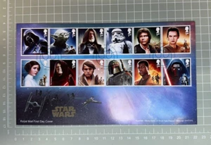2015 Star Wars - GB Royal Mail Ersttagsbrief, Gedenkmarken 1. Klasse - Bild 1 von 4
