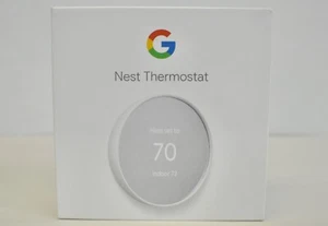 Google Nest Smart Thermostat, Snow - GA01334-US - Picture 1 of 3