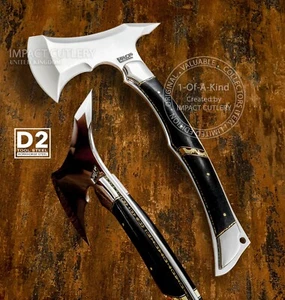Tomahawk Full Tang personalizado único en su tipo, hacha, hacha, cuchillo de cubiertos de impacto - Imagen 1 de 16