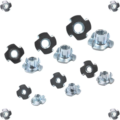 Einschlagmutter Stahl verzinkt M4 M5 M6 M8 M10 M12 Einschlagmuffe Ähnl. DIN 6930 - Bild 1 von 2