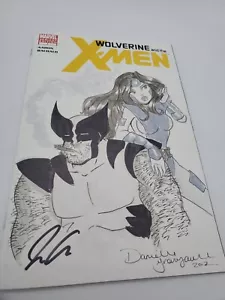 Wolverine & The X-Men NM Variant Signed Jason Aaron, Danielle Soloud Sketch #1 - Picture 1 of 9