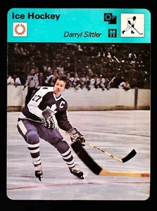 Tarjeta de hockey sobre hielo 1978 Sportscaster Darryl Sittler #47-18 Italia casi nueva - Imagen 1 de 2