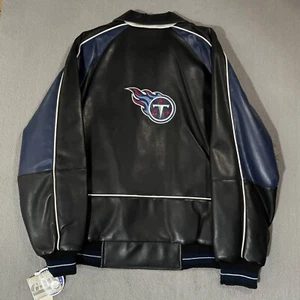 Tennessee Titans Vintage NFL Football Varsity Bomber Giacca Sportiva Maglione Cappotto XL - Foto 1 di 15
