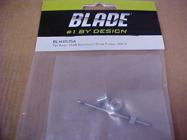 BLADE BLH4535A = TAIL ROTOR SHAFT AND ALUMINUM DRIVE PULLEY (1)   : 300 X (NEW) - Image 1 of 1