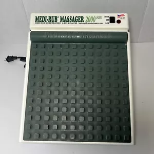 Medi-Rub Foot Massager 2000 Plus MR-3F High & Low Speed Green White - Tested - Picture 1 of 7