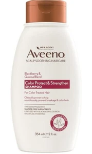 Aveeno Blackberry & Quinoa Blend Color treater hair Protect Shampoo 12 fl oz - Picture 1 of 3