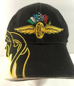 Indianapolis Motor Speedway NASCAR Baseball Style Cap Black W/Accents Preowned - Picture 1 of 8