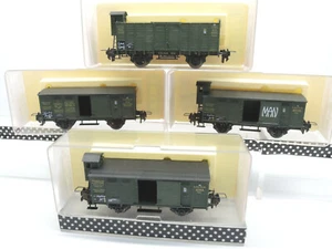 Trix Express 3401/3404/3410/3411. Güterwagen-Konvolut K.Bay.Sts.B. 4 x OVP - Bild 1 von 11