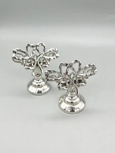 PAAR EDWARDIANISCHE STERLINGSILBER MENÜHALTER, BOARDMAN, GLOSSOP & CO, 1905 - Bild 1 von 6