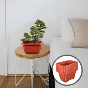 10 Pcs Thickened Fruit Tree Flower Pot Office Rectangular Plant Nursery Plants - Picture 1 of 12