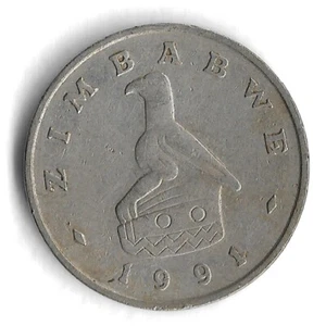 1991 Zimbabwe 10 Cents World Coin - KM# 3 - Picture 1 of 2