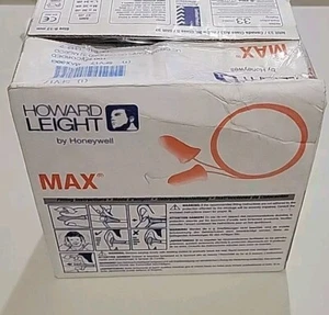 Tapones para los oídos Howard Leight MAX-30G/5FV17 espuma desechable 100 pares, forma de campana - Imagen 1 de 3