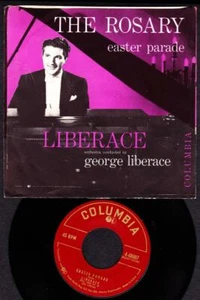 Liberace 45 RPM & Picture Sleeve 1954 PS - Easter Parade / The Rosary - Picture 1 of 2