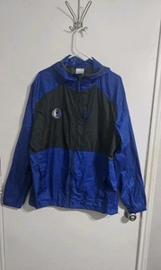 Columbia Dallas Mavericks Mens Flash Forward Windbreaker Jacket Sz L  Hooded  - Picture 1 of 9
