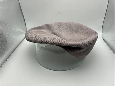 Kangol Tropic 504 Cap Polyester Grey Taupe Newsboy Cabbie Large - Image 1 of 4