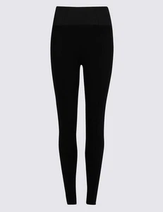 Ex M&S Women's leggings Soft viscose Lightweight Stretchy High Rise Black Navy - Picture 1 of 3