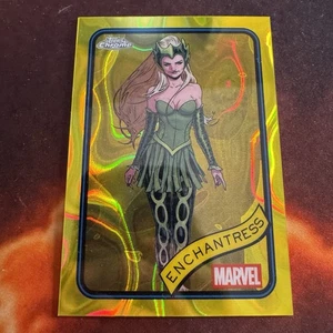 2025 Topps Chrome Marvel Enchantress Yellow Lava #43 - Imagen 1 de 2