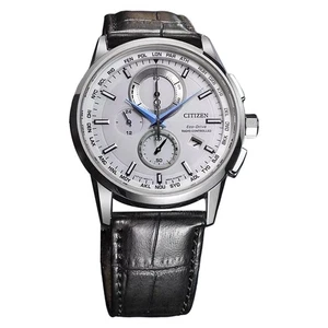 Reloj Citizen Hombre Eco Drive Cronógrafo Hora Mundial Radiocontrolado Blanco. - Imagen 1 de 4