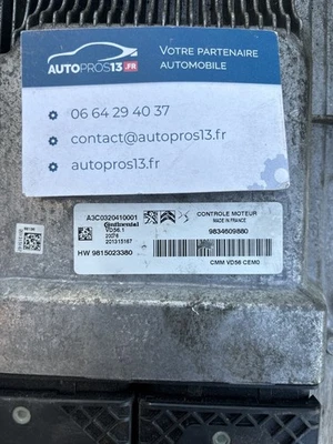 CALCULATEUR MOTEUR  ECU 9834609880 9815023380 A3C0320410001 VD56.1 - Photo 1/3