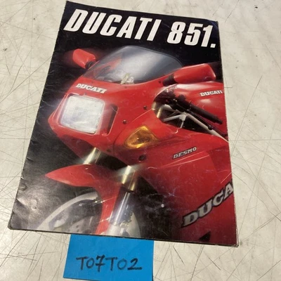 Ducati 851 Moto Prospecto Catálogo Folleto Publicidad - Imagen 1 de 4