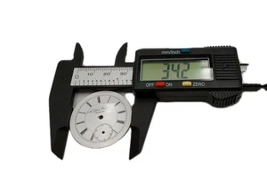 Reloj de bolsillo NY estándar 34,2 mm esmalte hundido esfera solamente (869) - Imagen 1 de 3