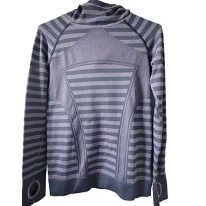Ivivva by lululemon Purple Girl hooded Activewear Pullover Top size 12 - Picture 1 of 6