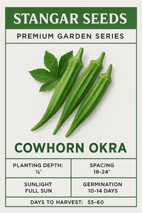 Semilla de okra de cuerno de vaca - Imagen 1 de 1