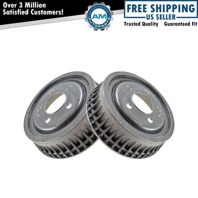 Rear Brake Drum Pair Set Kit LH & RH for Century LeSabre Deville Lumina 98 88 - Image 1 of 4