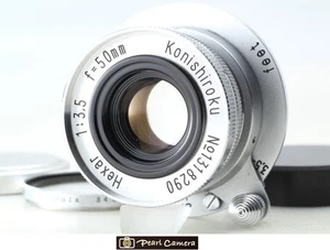 Raro [casi como nuevo] Konica Konishiroku Hexar 50mm f3.5 Lente Leica L39... - Imagen 1 de 8