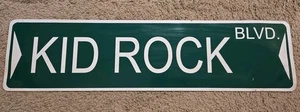 Letrero de metal Kid Rock Blvd recuerdos de colección Detroit America - Imagen 1 de 5