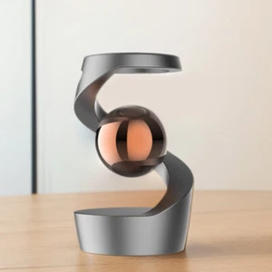 Gravity Defying Kinetic Desk Toy Floating Gyroscope Toy(Gray Top Gold Beads) - Picture 1 of 6