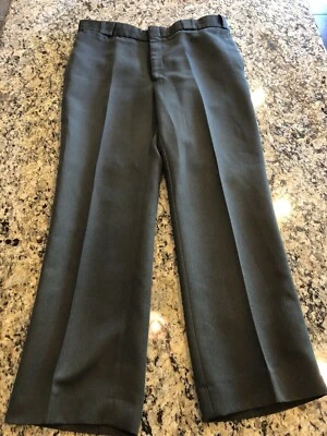 HORACE SMALL MEN’S UNIFORM PANTS. GREEN CDC / CYA APPROVED. 38R 100% POLYESTER - Image 1 of 4