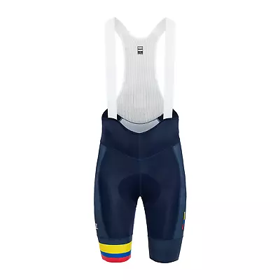 2025 Colombian Federation Mens Performance Bib Short by Suarez - Image 1 of 4