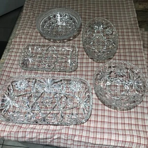 Deko Glas Kristall sortiert verschiedene Konvolut 5 Stück - Bild 1 von 5