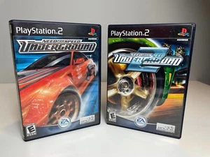 Need For Speed Underground 1 & 2 Bundle PlayStation 2 PS2 Complete Tested - Picture 1 of 9