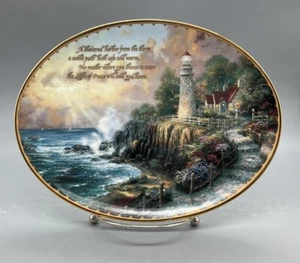 Placa Ovalada Thomas Kinkade "La Luz de la Paz" - Edición Especial - Imagen 1 de 2