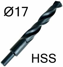 BOHRER Ø 17  HSS Stahl reduzierter Schaft 10mm Metallbohrer Spiralbohrer Drehen