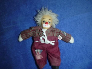 Sammlerpuppe Clown, 18 cm - Bild 1 von 3