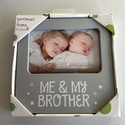 marco de fotos de mi hermano y yo pequeñas ideas, marco de recuerdo de bebé, foto de hermano... Foto 1 de 2