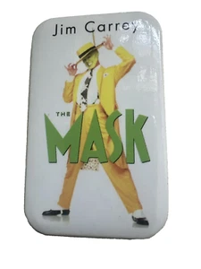 The Mask 1994 Jim Carrey Película Retro Promoción Pin Pin Retro Botón LEER PARA ESTADO - Imagen 1 de 4