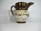 Copper Lusterware Pitcher Staffordshire, England Number 1/379 Late 1800's $4Ship
